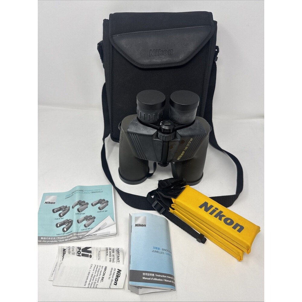 Nikon OceanPro 7x50 7.2 Degrees CF WP Binoculars Strap Case Instructions Marine